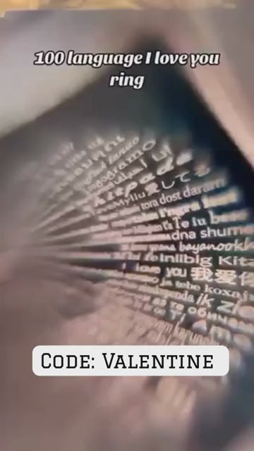 A Ring That Says “I Love You” in 100 Languages